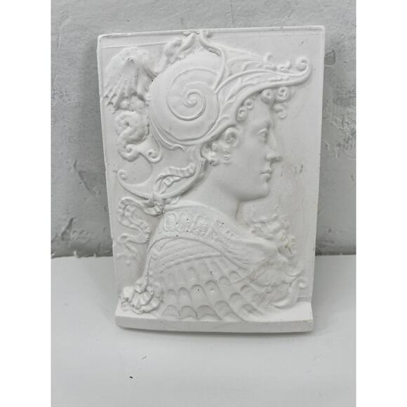 Vintage Renaissance Plaster Relief Roman Soldier - Picture 1 of 6